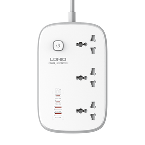LDNIO 65W 2 x USB-C / 2 x USB-A Power Socket (UK)