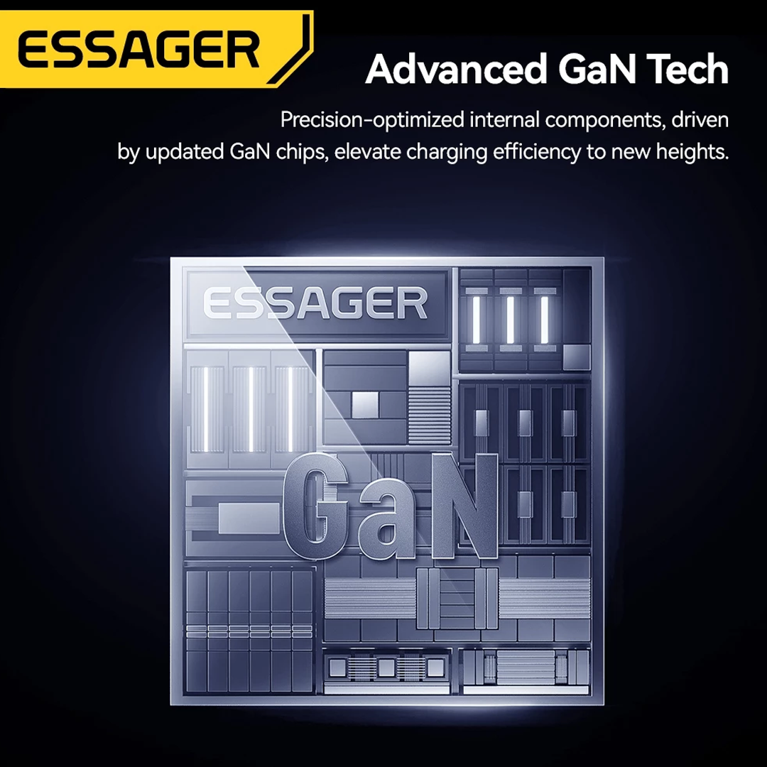 Essager 33W Gallium Nitride Ultra Thin Fast Travel Charger