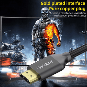 Earldom HDMI to HDMI Gold Plated Aluminum Alloy Braided Cable