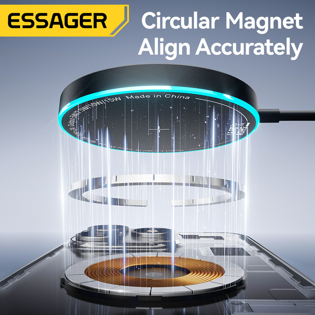 Essager Blue 15W Magnetic Charging Cable (1M)