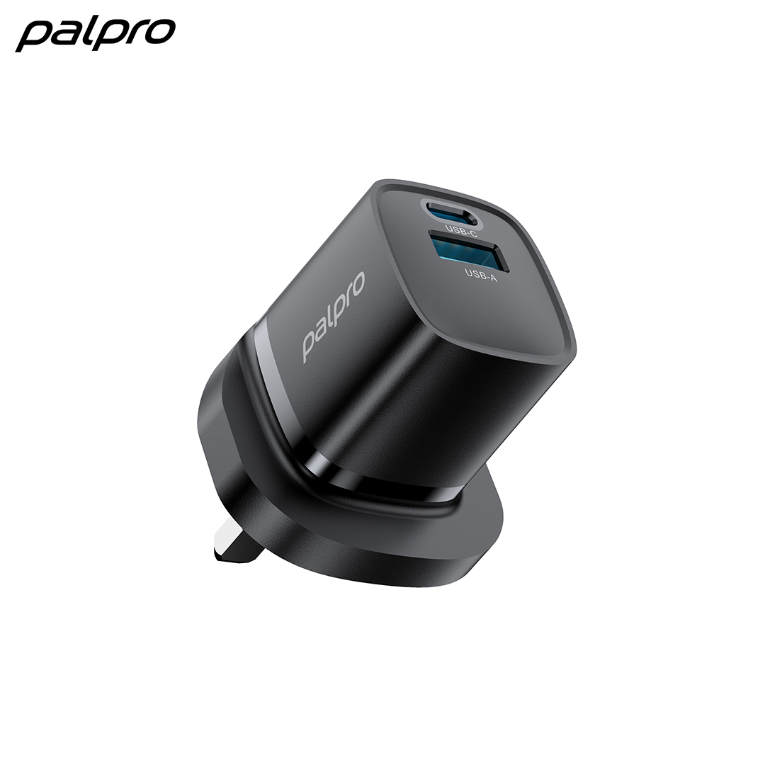 Palpro 30W GaN Dual Port USB-C+USB-A PD Charger