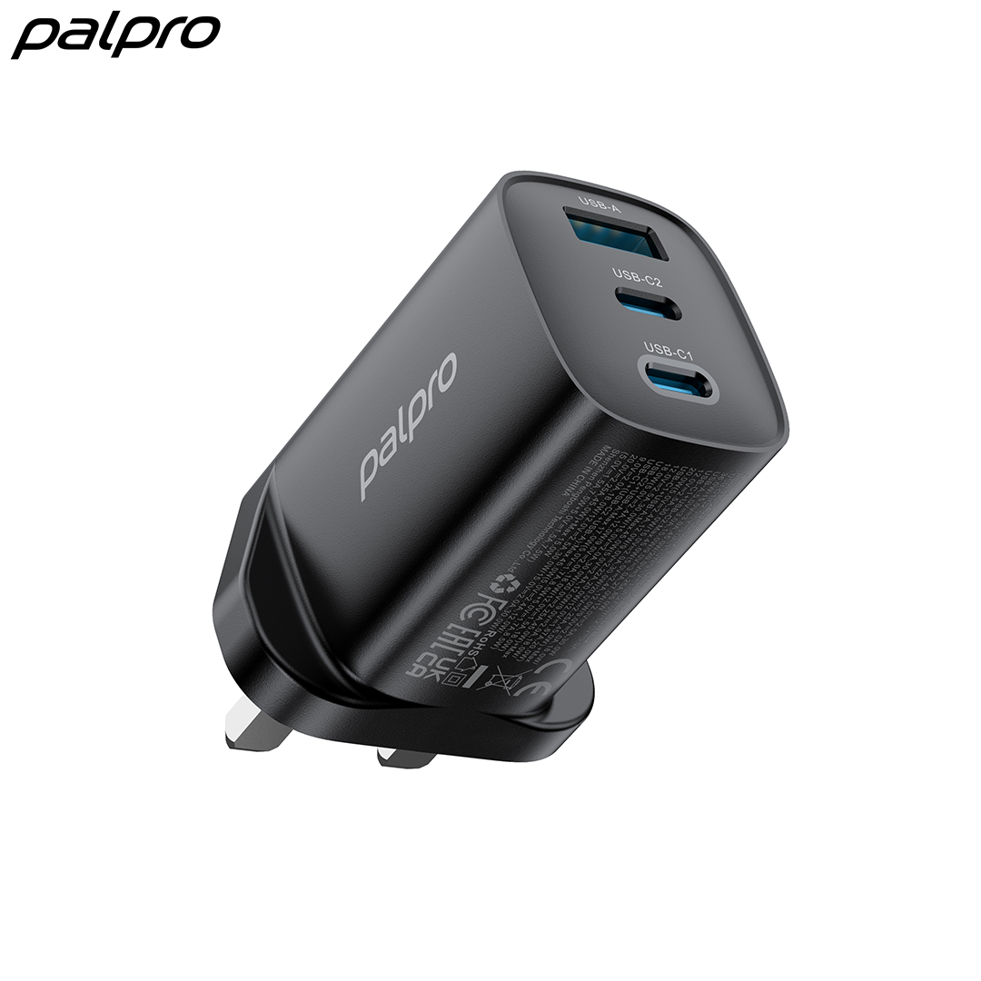 Palpro 65W GaN Dual Port USB-C+USB-A PD Charger