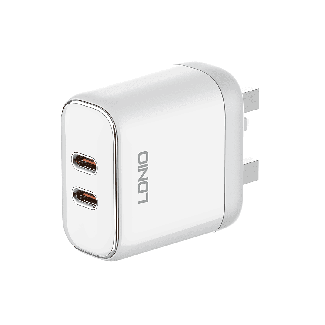 LDNIO 35W Dual USB-C MFI Certified Fast Charger (UK)