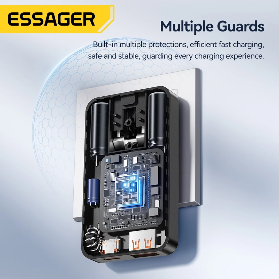 Essager 33W Gallium Nitride Ultra Thin Fast Travel Charger