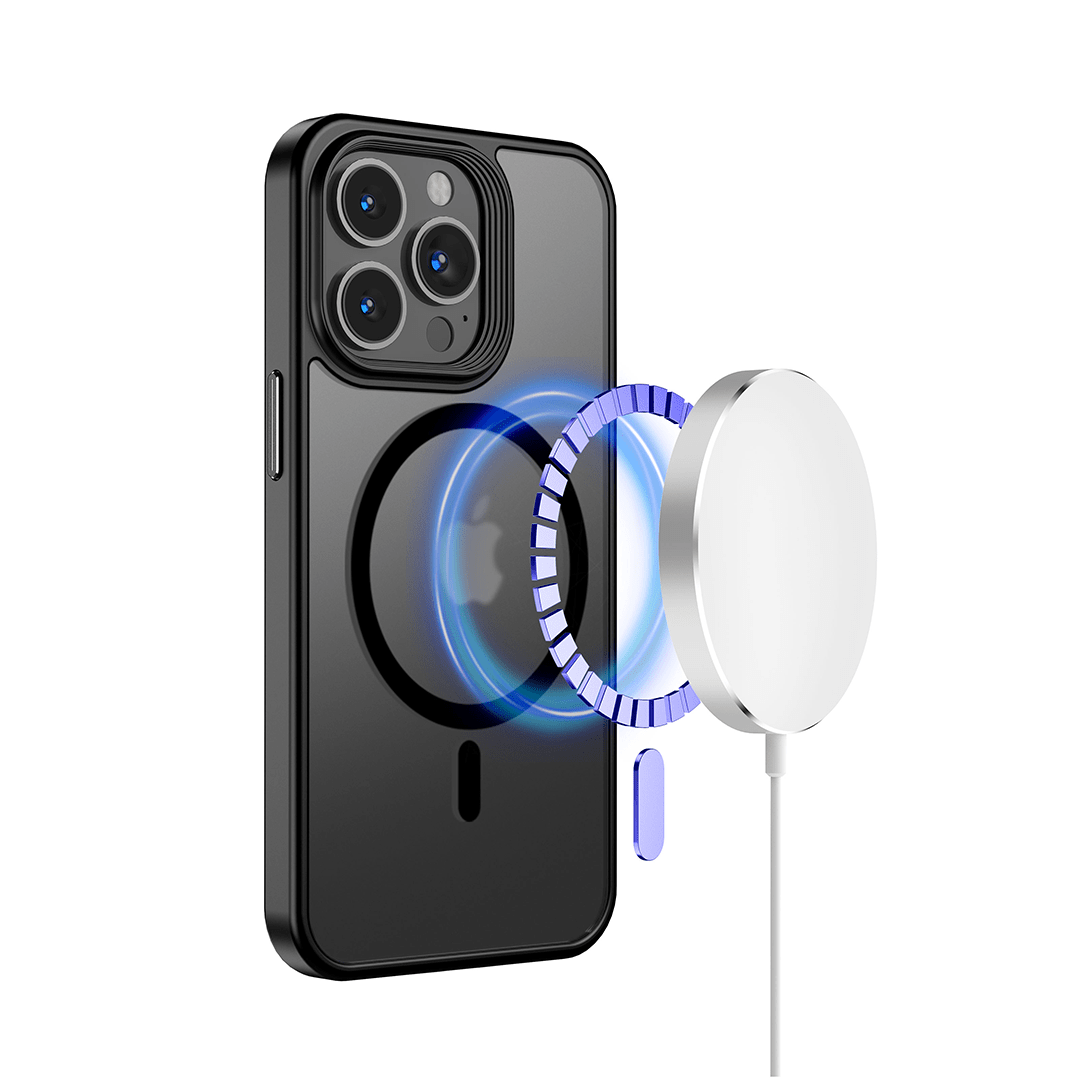 WLONS Translucent Magnetic Matte Case for iPhone
