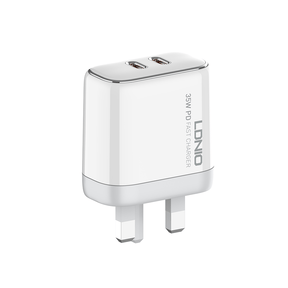 LDNIO 35W Dual USB-C Fast Charger UK