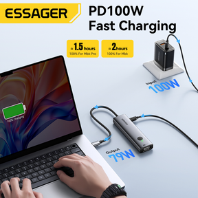 Essager 100W PD 7-in-1 USB-C Expansion Hub with 4K HDMI Output