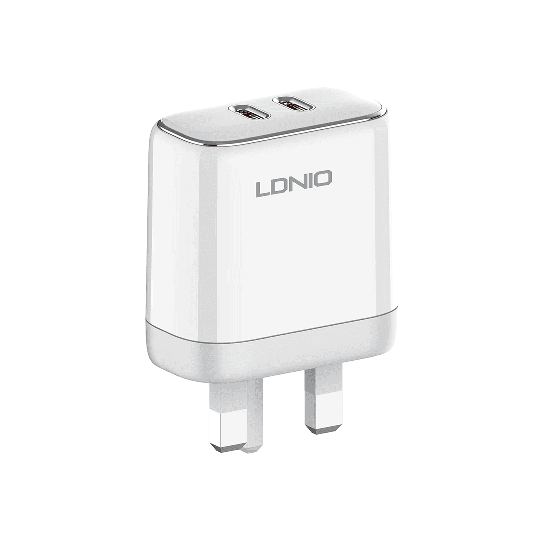 LDNIO 35W Dual USB-C MFI Certified Fast Charger (UK)