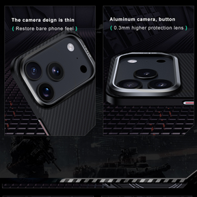 WLONS Kevlar Carbon Fiber Magnetic Case for iPhone 17 Series