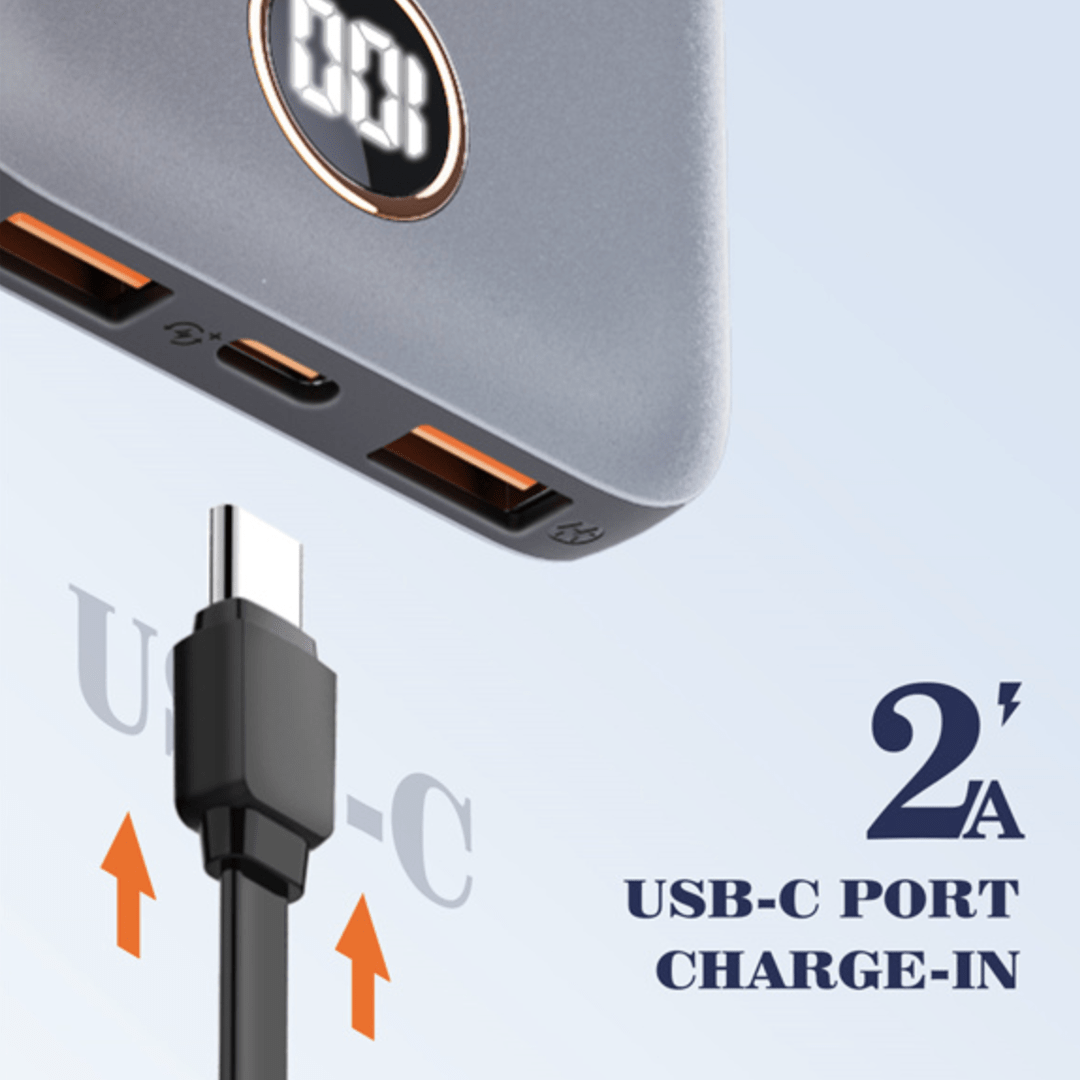 LDNIO 10000mAh Ultra Slim LED Digital Display Fast Charging PowerBank