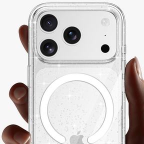 WLONS Transparent Glitter Optical Magnetic Case for iPhone 17 Series