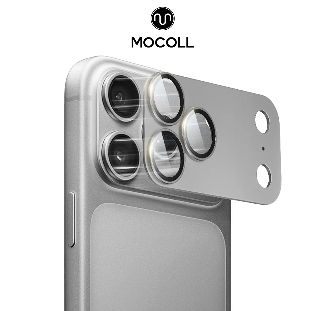 MOCOLL Lens Tempered Glass With Metal Frame for iPhone 17 Series