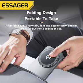 Essager Qi2 25W 2-in-1 Wireless Desktop Charger