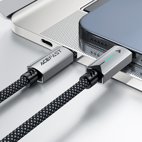 AceFast PD 60W USB-C Fast Charging Aluminum Alloy Braided Power Indicating Cable (1.2M)