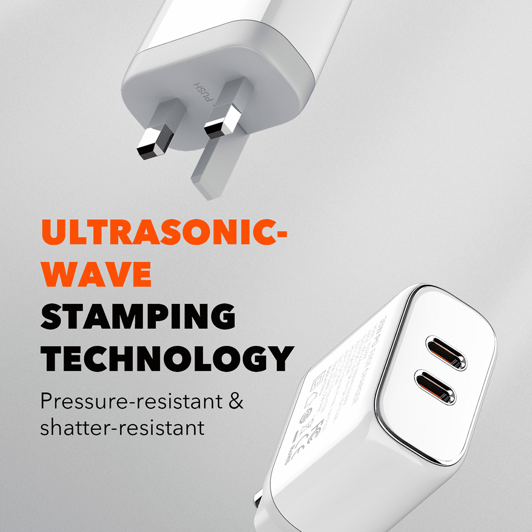 LDNIO 35W Dual USB-C MFI Certified Fast Charger (UK)