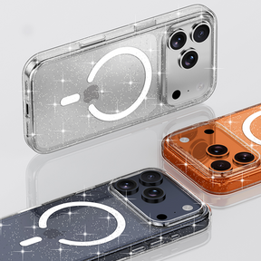 WLONS Transparent Glitter Optical Magnetic Case for iPhone 17 Series