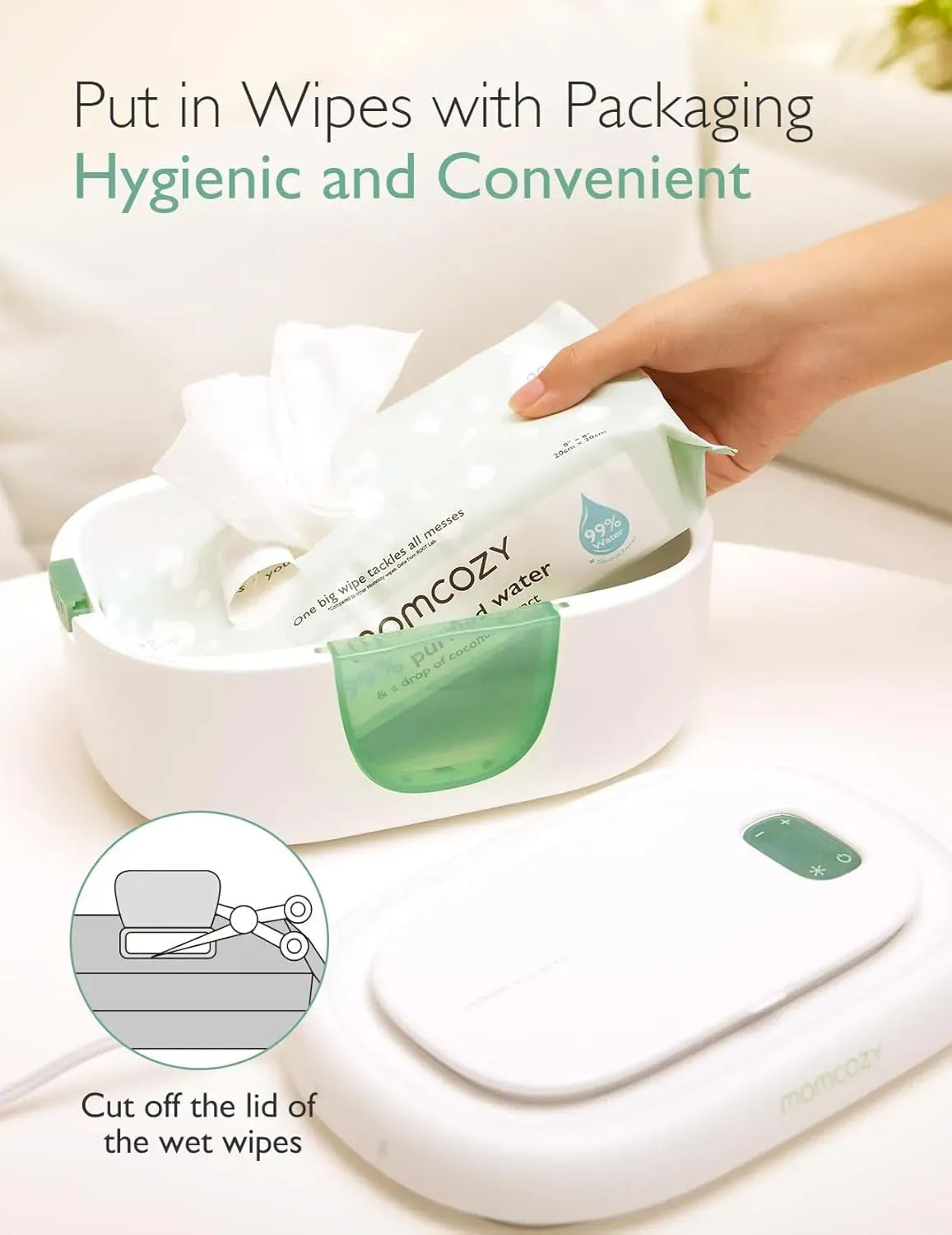 Momcozy Baby Wipe Warmer - Large