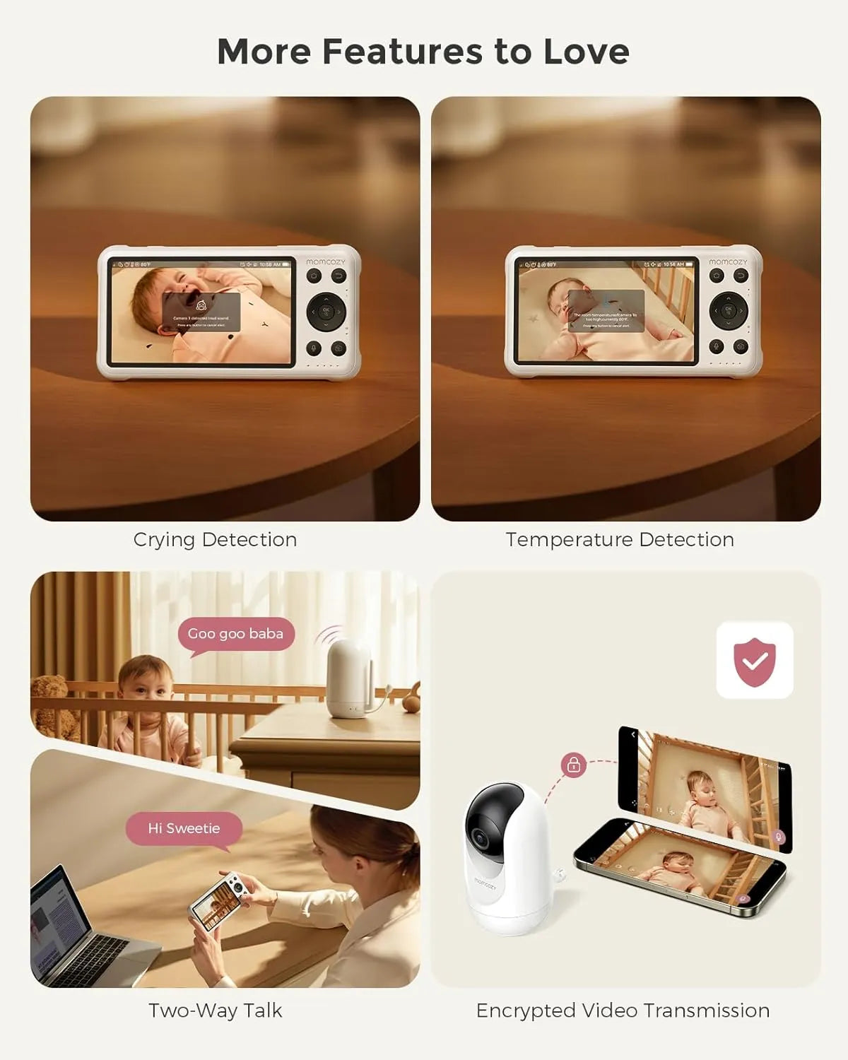 Momcozy 5-Inch Dual-mode Smart Baby Monitor