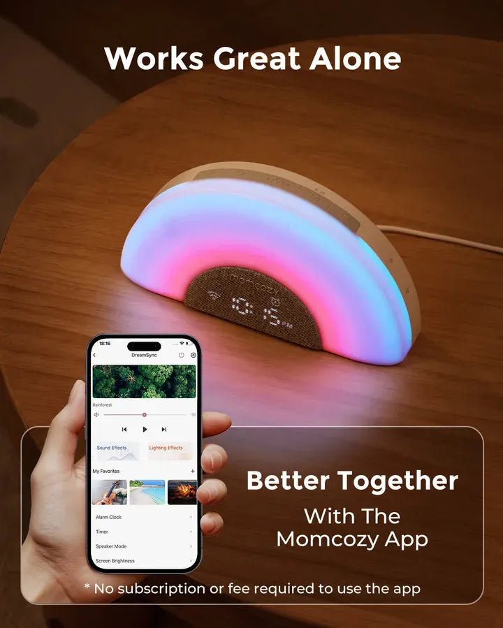 Momcozy DreamSync Tech™ Smart Baby Sound Machine