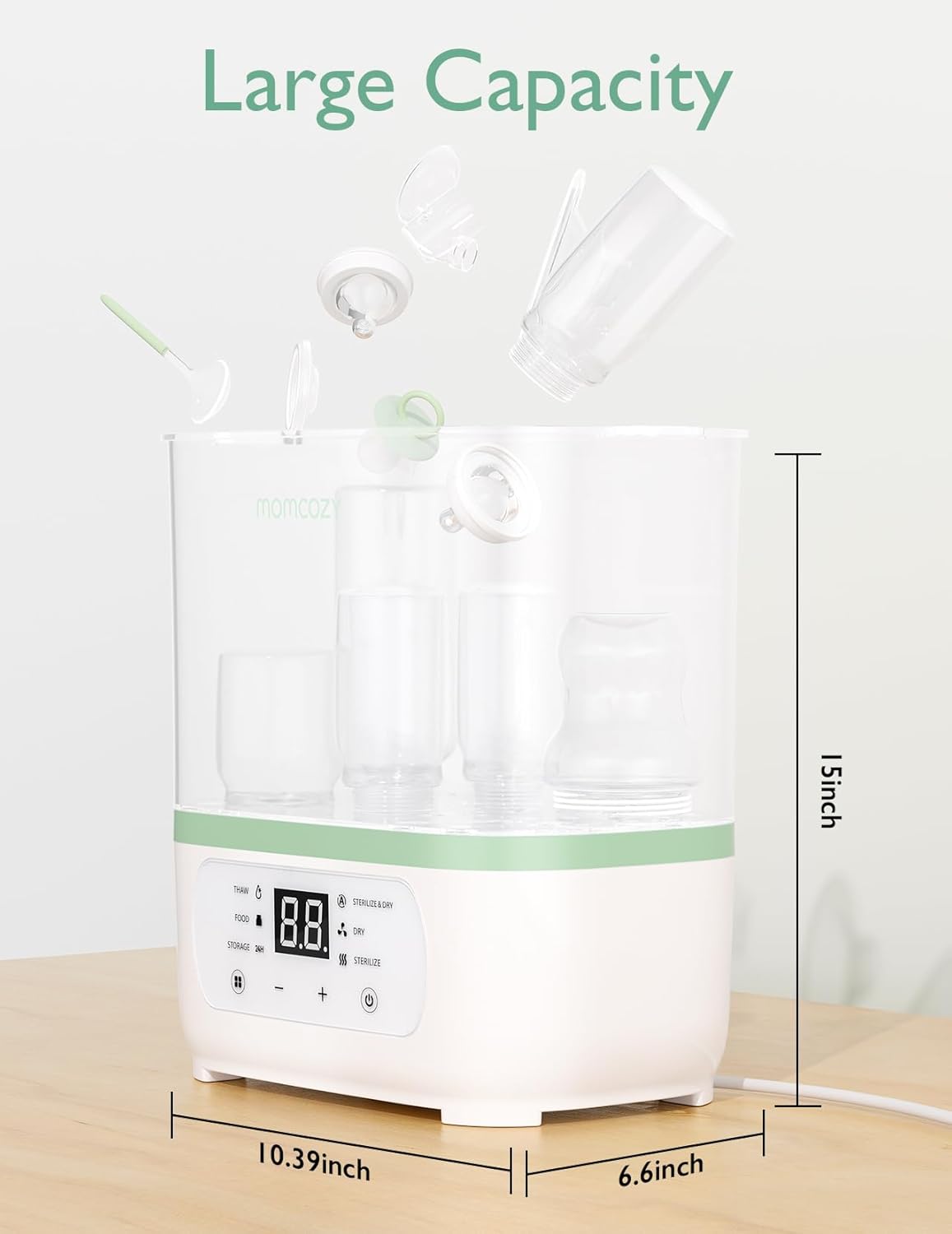 Momcozy 8-in-1 Baby Bottle Steam Sterilizer