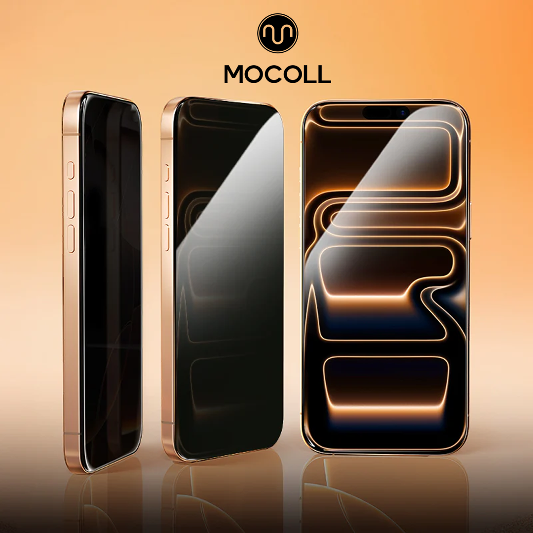 MOCOLL Double Reinforced Privacy Tempered Glass Protector for iPhone 17 Series