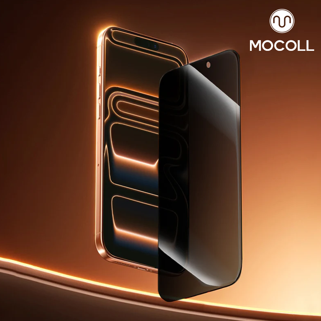 MOCOLL Double Reinforced Privacy Tempered Glass Protector for iPhone 17 Series