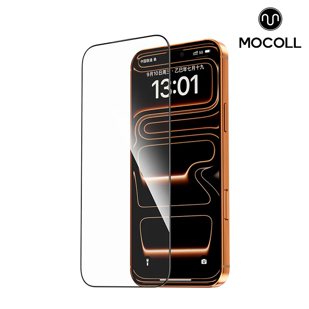 MOCOLL Double Reinforced Clear Tempered Glass Protector for iPhone 17 Series