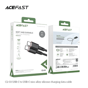 AceFast USB-C to USB-C Zinc Alloy Silicone Cable (1M)