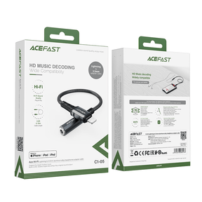 AceFast Lightning to 3.5mm Aluminum Alloy Female Adapter