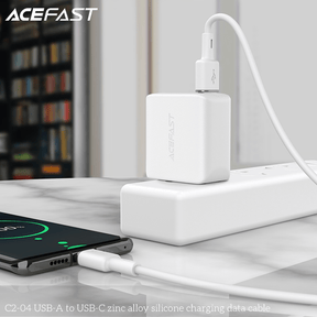 AceFast USB to USB-C Zinc Alloy Silicone Cable (1M)