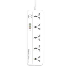 LDNIO USB-A and USB-C Fast Charging with 5-Outlet Surge Protection Power Strip