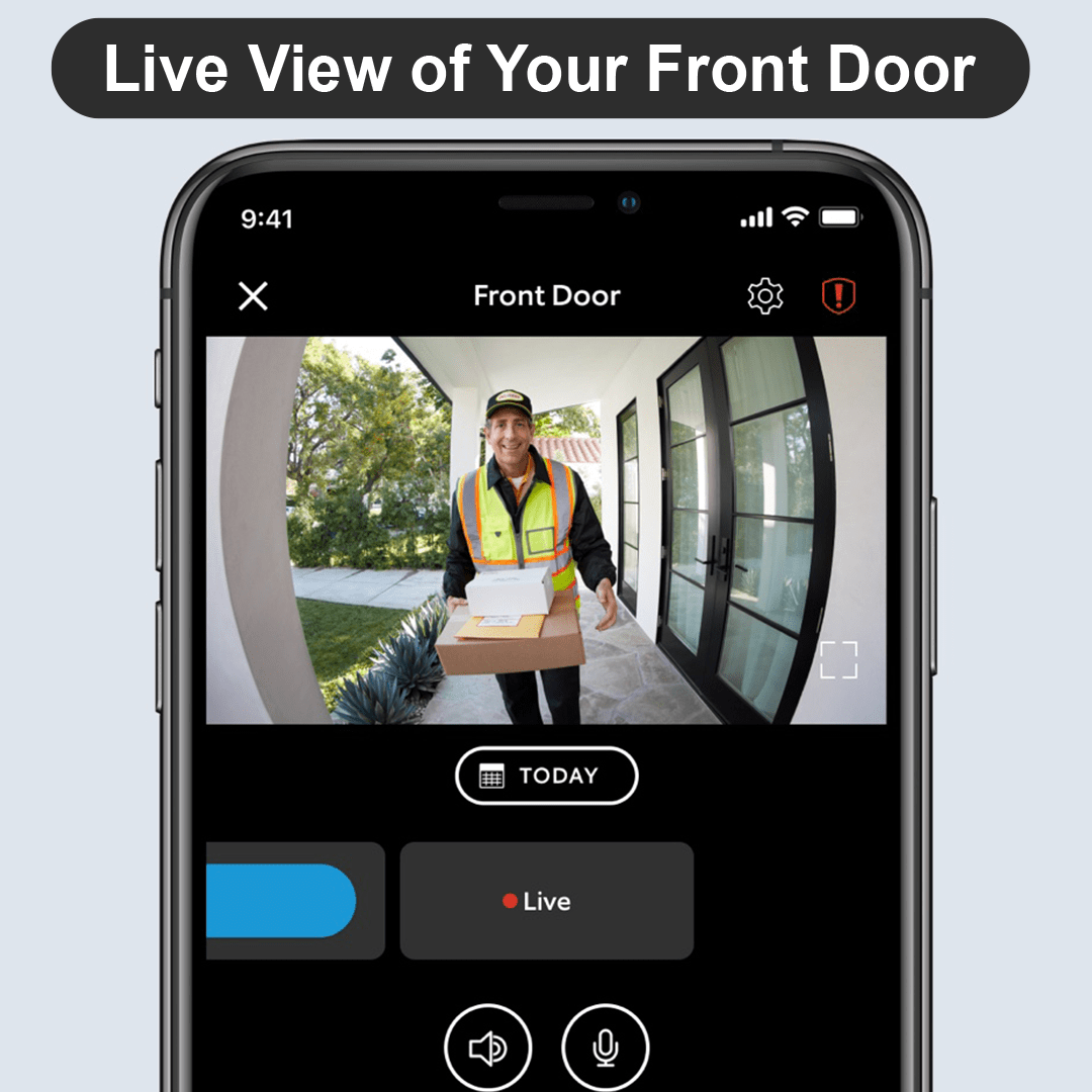Ring video online doorbell live view