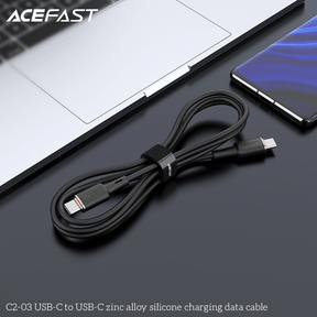 AceFast USB-C to USB-C Zinc Alloy Silicone Cable (1M)