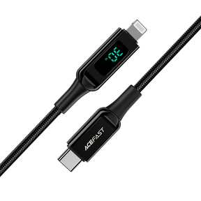 AceFast Digital Display Fast Charging Braided Cable (1M)