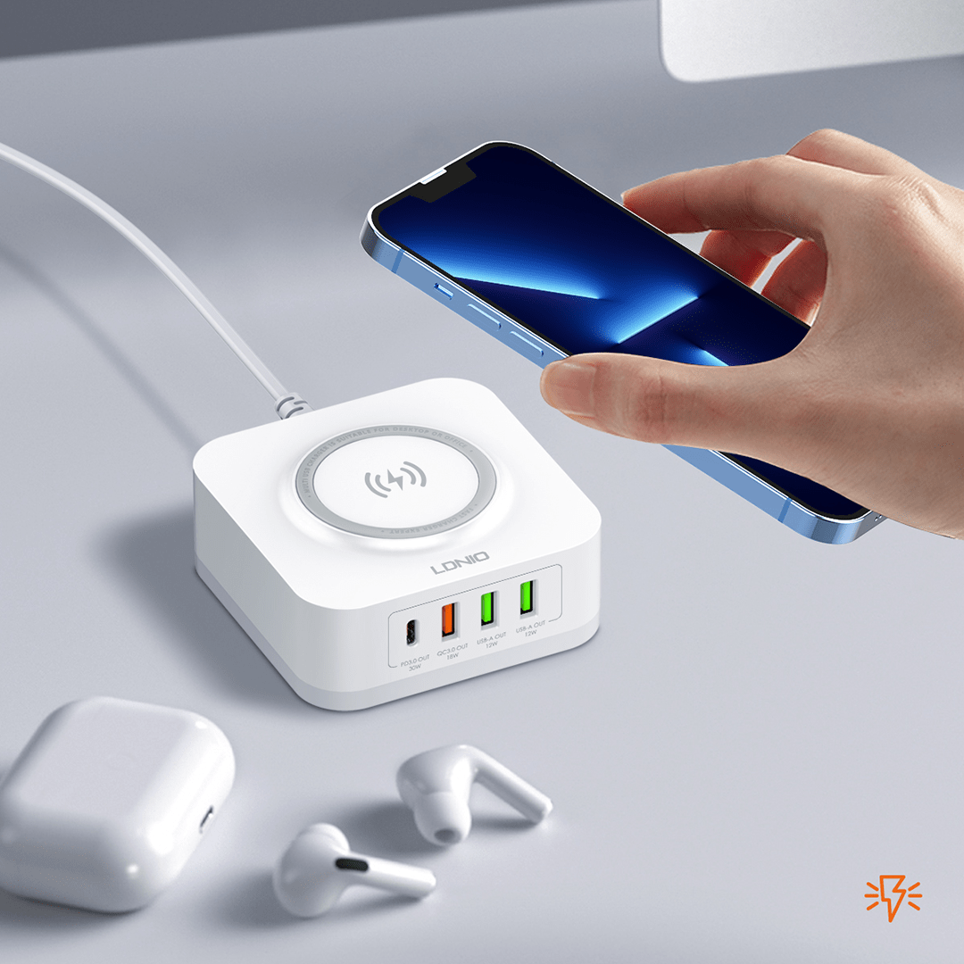 LDNIO 32W Desktop Wireless 30W Fast Charger