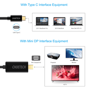 CHOETECH USB-C to Mini DisplayPort Cable