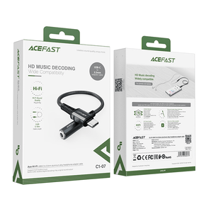 AceFast USB-C to 3.5mm Aluminum Alloy Female Adapter