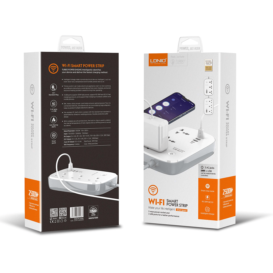 LDNIO WiFi Smart Power Strip with Fast USB-C Charging