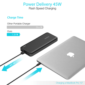 CHOETECH 20000mAh USB-C PD 45W PowerBank