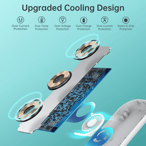 CHOETECH 3-in-1 MagSafe Triple Coil Fast Wireless Charger