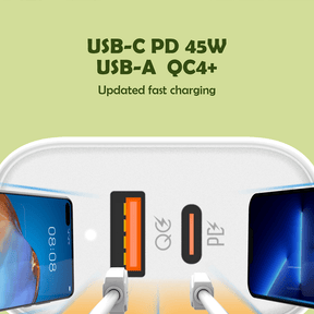 LDNIO 45W Dual USB-C + QC4.0 Super Fast Charger