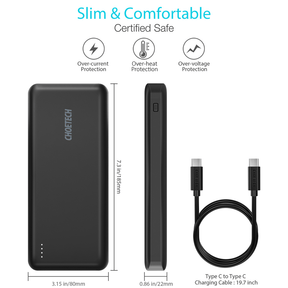CHOETECH 20000mAh USB-C PD 45W PowerBank