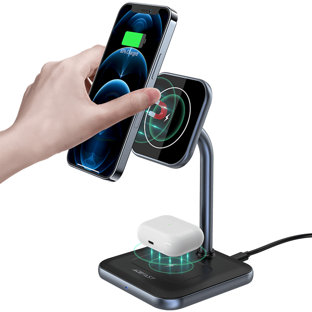 AceFast 2-in-1 Wireless 15W Fast Charging Stand