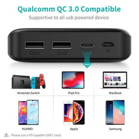 CHOETECH 20000mAh USB-C PD 45W PowerBank