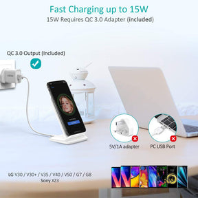 15W Fast Wireless Charging Stand