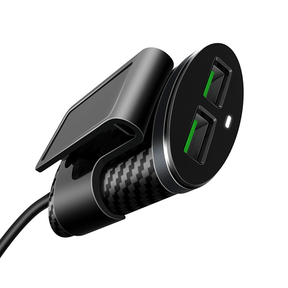 LDNIO 25.5W 4-in-1 Extended USB Fast Car Charger (1.2M)