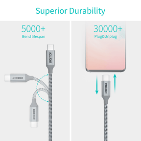 CHOETECH 100W PD USB-C Fast Charging Braided Cable (2M)