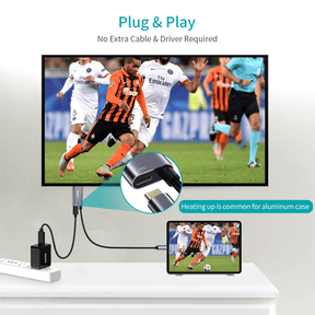 CHOETECH USB-C To HDMI Cable With 60W Power Delivery Charging Port (2M)
