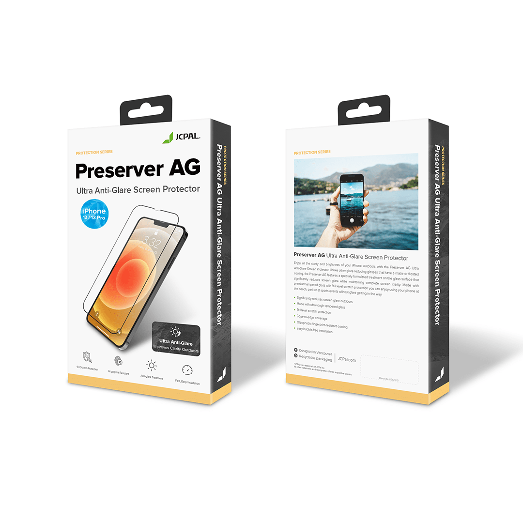 JCPAL Preserver Ultra Anti-Glare Tempered Glass for iPhone 13