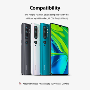 Ringke™ Fusion-X Case for Xiaomi Mi Note 10